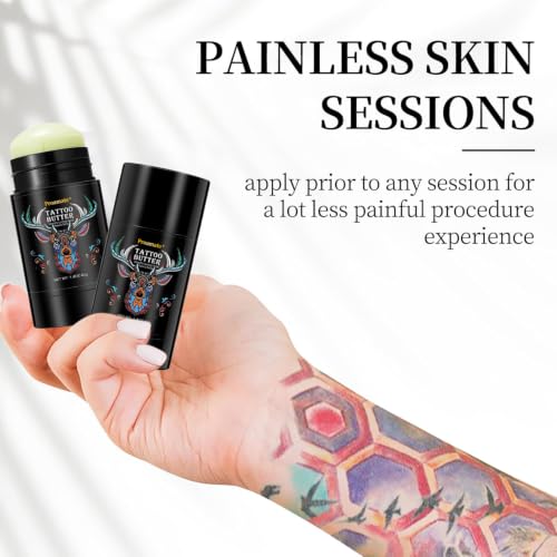 Natural Tattoo Aftercare Butter Balm for Healing & Color Enhancing