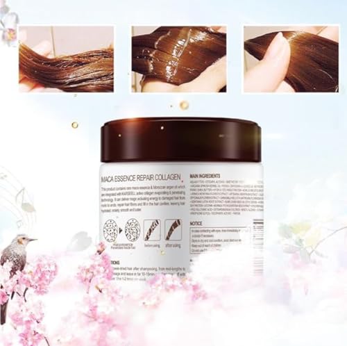 Deep Repair Argan Oil Collagen Hair Mask - 16.9 oz for All Hair Types