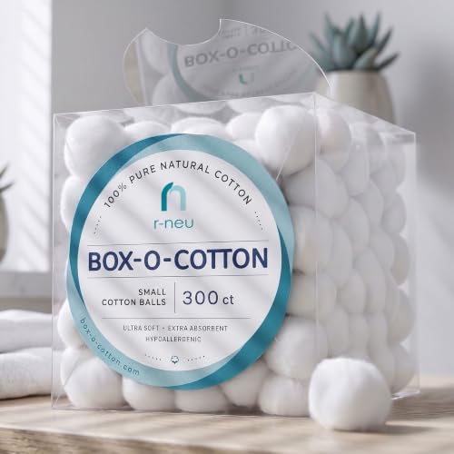 300 Count Small Cotton Balls - Soft, Absorbent & Versatile