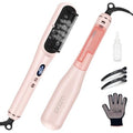 Prizm Pro Steam Hair Straightener Brush with Ionic Care