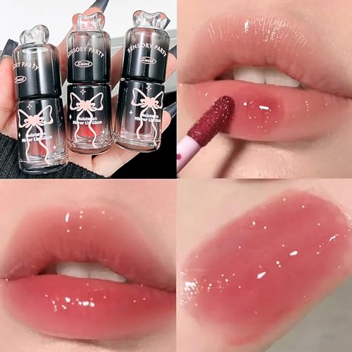 LuckNest Plumping Lip Gloss Set – 4 Colors, High-Shine Hydrating