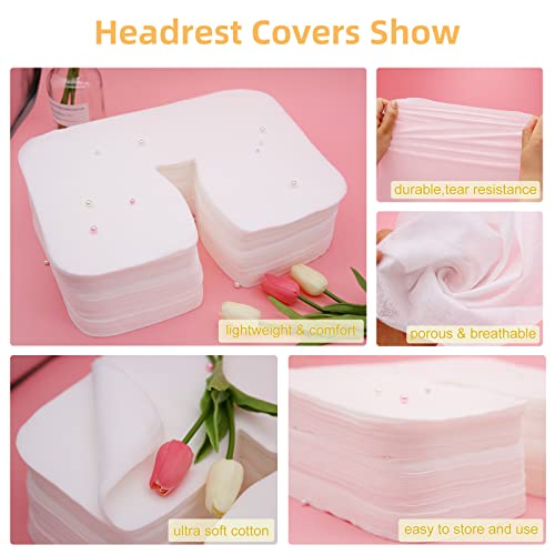 Disposable Face Cradle Covers 200-Pack - Ultra Soft Spa Massage Headrest Covers