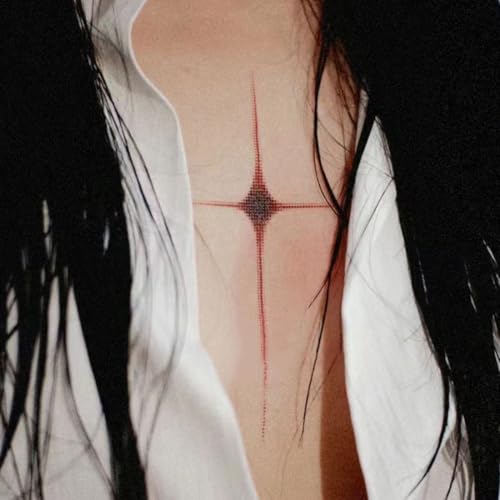 Red Cross Temporary Tattoo Stickers Waterproof 7 Sheets