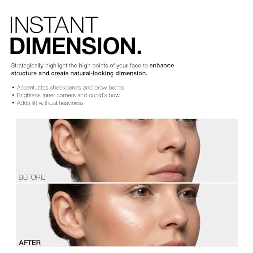 Palladio I'm Glowing Illuminating Highlighting Palette, Glow Bronzer Powder Makeup Set, High Pigmented Shimmery Colors, neutral