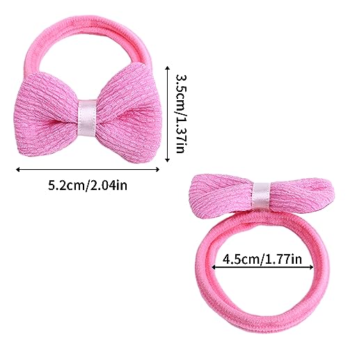 Toddler Hair Ties 24 Pack - Cute Flower Elastic Scrunchies for Girls, Gentle & Durable
