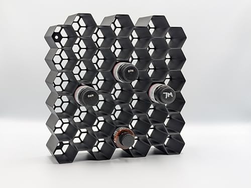 Hexagon Bottle Wall Mount Organizer - Stackable Salon Storage