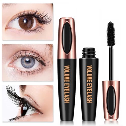4D Silk Fiber Lash Mascara Waterproof Smudge-Proof (4 Pack)