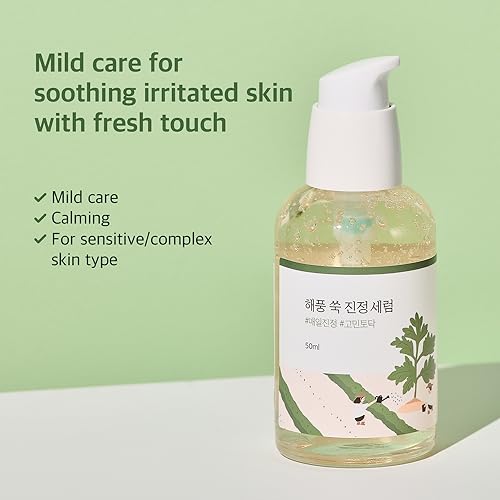 ROUND LAB Mugwort Calming Serum 50ml / Soothing, Refreshing, Mugwort Extract Serum