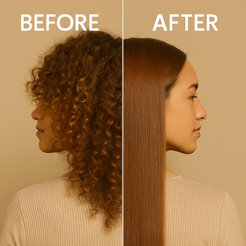 Kachita Spell Brazilian Keratin Hair Straightening Treatment - Salon & Home Use, Long-Lasting Frizz Control & Shine