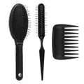 3-Piece Wig Brush Set for Detangling Extensions & Wigs