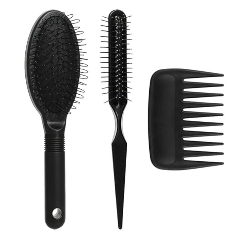 3-Piece Wig Brush Set for Detangling Extensions & Wigs