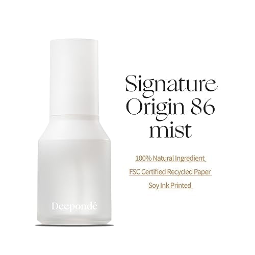 Deeponde Signature Origin 86 Mist 1.69 Fl oz Tremella Fuciformis(Snow Mushroom) Extract 86%,Oil-less,Vegan, Hydrating