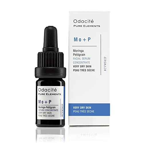Odacit? Hydrating Serum Concentrate with Moringa + Petitgrain - Serum for Very Dry Skin - Face Oil Concentrate for Moisturizing & Hydrating Dry Skin or Chapped & Cracked Skin - 0.17 fl. Oz