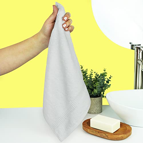 Chakir Turkish Linens 4-Piece Washcloths Set 100% Cotton