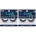KISS Lash Drip False Eyelashes, Spiky X Boosted Volume, Unique Wet Look Hydrated Effect, Multi-Length Rewearable Fake Eyelashes, Wispy Crisscross Lash Pattern, Style ¡®Drenched¡¯, 1 Pair (Pack of 2)