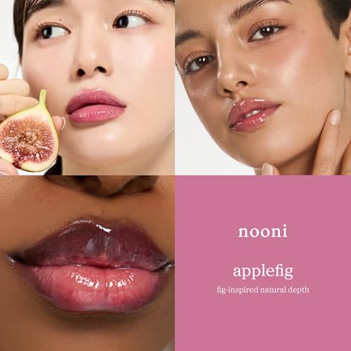 NOONI Lip Oil Applefig G07 Fig – pH Color-Changing Plumping Lip Gloss