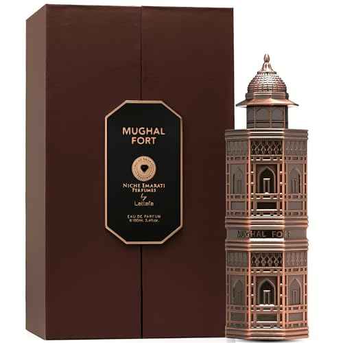 Lattafa Niche Emarati Mughal Fort ? Spicy, Woody, Gourmand, Amber ? Eau de Parfum for Everyone, 3.4 Ounce / 100 ml