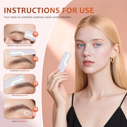 Rechargeable Sonic Dermaplane Razor for Women – LED Dermaplaning Tool