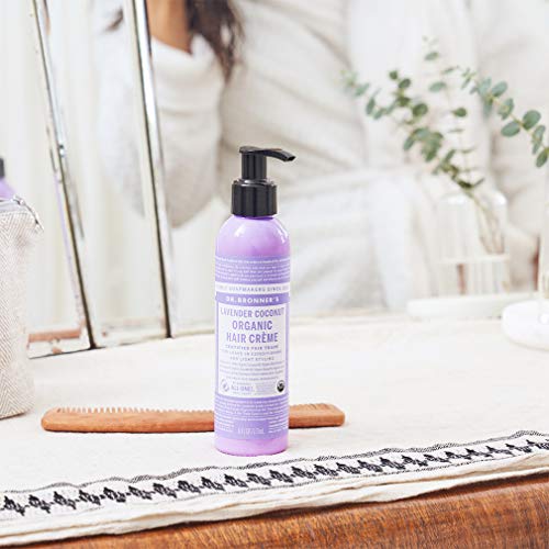 Dr. Bronner¡¯s Organic Hair Cr?me Leave-In Conditioner Styling Cream Anti Frizz Hair Product for Women & Men Hair Cream USDA Organic, Cruelty Free - 6oz 1-Pack