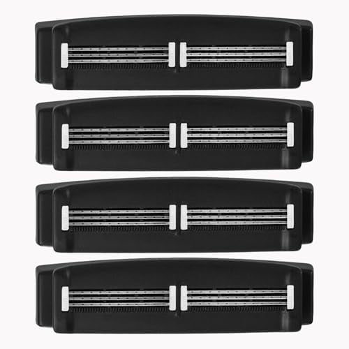 Bearback Shaver Cartridges ? 4-Pack Refill Blades for Men¡¯s Back Shaver ? Triple Stainless Steel Pivoting Heads ? Fits Bearback Handle & Grooming System