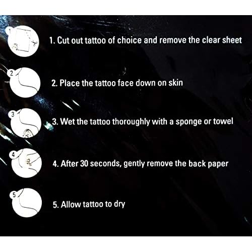 PARITA Tattoos Temporary Animal Head Bull Cow Deer Dog Wolf Tiger Tattoo Fake Stickers Cartoon Tattoo Art Fashion Fantasy Fun Party Waterproof Removable for Kids Teens Adults (1 Sheet.) (02)