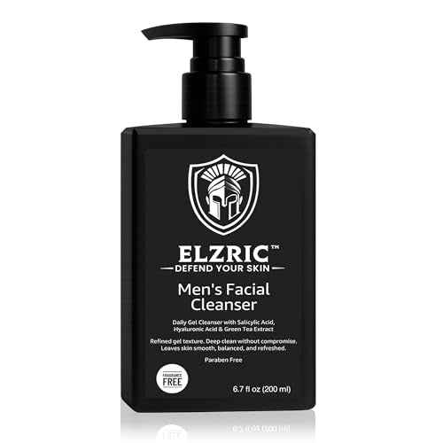 Men¡¯s Facial Cleanser ? Deep Cleansing & Hydrating Face Wash for Oily, Dry & Sensitive Skin ? Exfoliating Daily Cleanser with Salicylic Acid, Green Tea & Amino Acids ? 6.7 oz