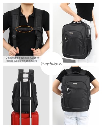 TANTO Professional Makeup Backpack with 4 Bags - Large Travel Case