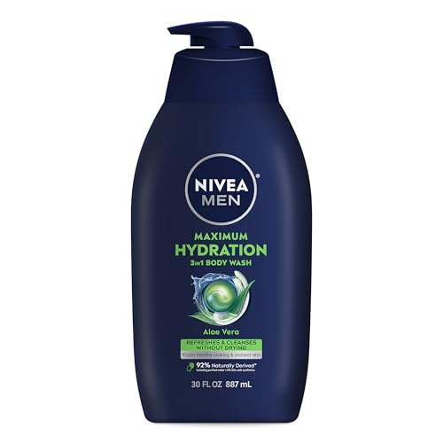 Nivea Men Maximum Hydration Body Wash - 3-in-1 Formula, 30 fl oz