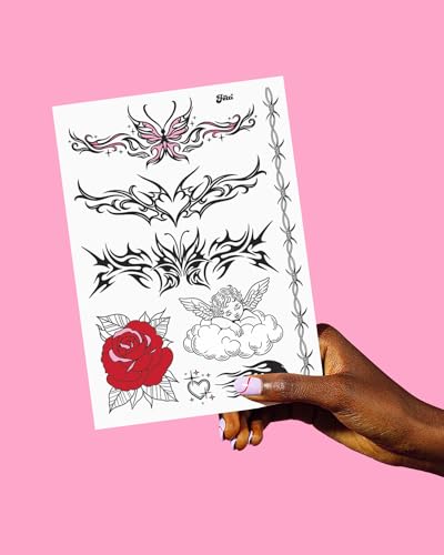 xo, Fetti Realistic Temporary Tattoos - 28 Designs, 4 Sheets