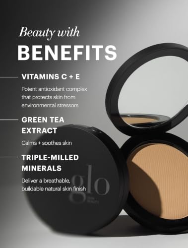 Glo Skin Beauty Pressed Base Powder Foundation Honey Dark 0.92 oz