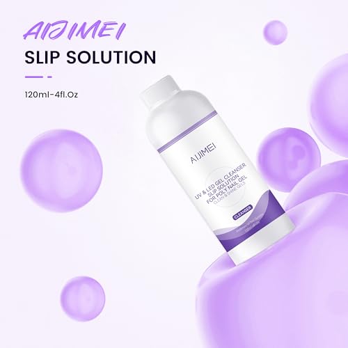Poly Gel Slip Solution Kit 120ml (4oz) with Dual Brush & Glass Cup