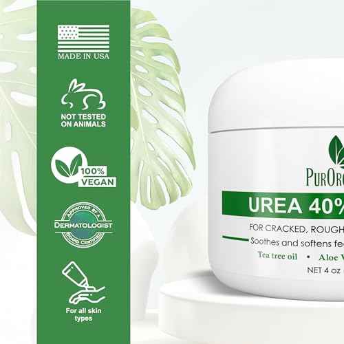 Urea 40% Foot Cream ? Dermatologist Tested, Intensive Repair for Dry, Cracked Heels, Corns, Calluses & Rough Feet, Professional Strength Exfoliating & Moisturizing Cream - Made in USA