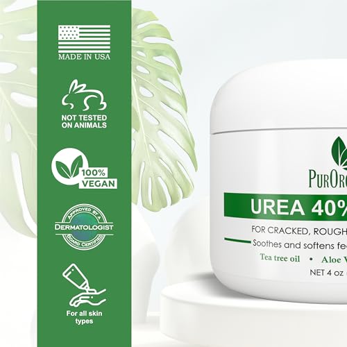 PurOrganica 40% Urea Cream for Cracked Heels & Calluses