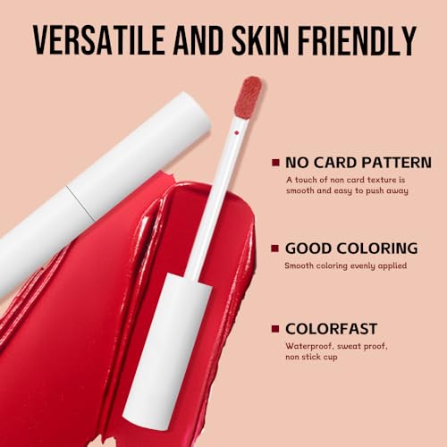 Matte Lip Stain 5-Shade Set – Waterproof Long-Lasting Liquid Lipstick