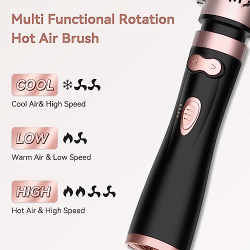 Rotating Hair Dryer Brush 2-in-1 Ceramic Hot Air Styler