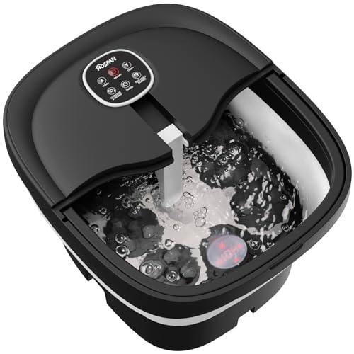 Collapsible Electric Foot Spa with Heat & Remote Control - Shiatsu Massage