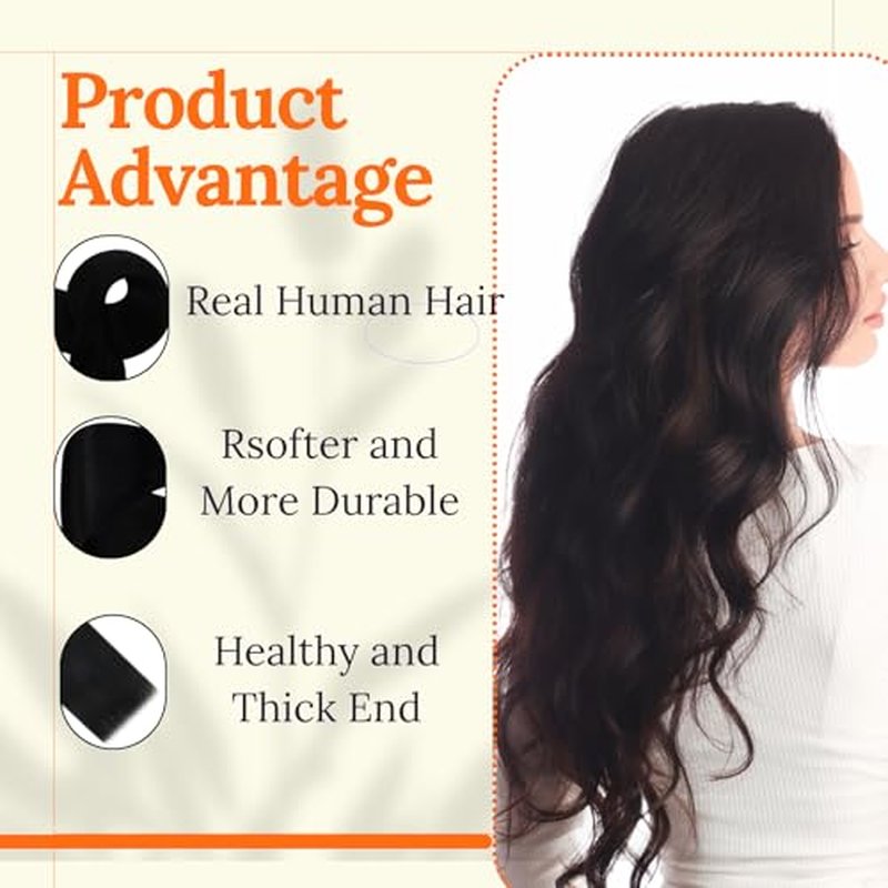 Full Shine 26 Inch Jet Black Remy Human Hair Weft Extensions
