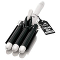 Alure 1-Inch Three Barrel Curling Iron Wand - Ceramic Beach Hair Waver