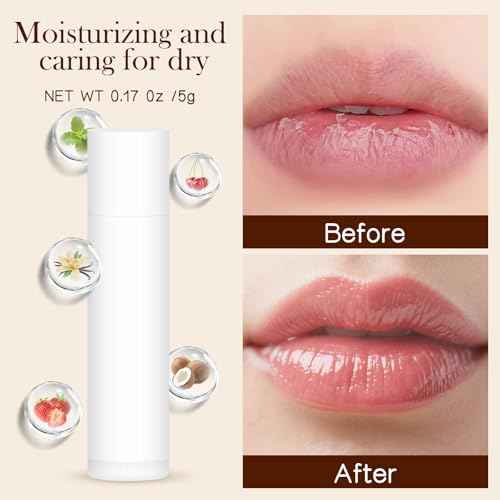 100-Pack Unlabeled Lip Balm Bulk ? Natural Shea Butter & Vitamin E, 5 Flavors ? Blank Tube Custom Labels for Party & Wedding Favors, Baby Shower & Gift Basket Filling