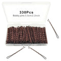 Bobby Pins Brown 330 Count 2.2 Inch Hair Clips