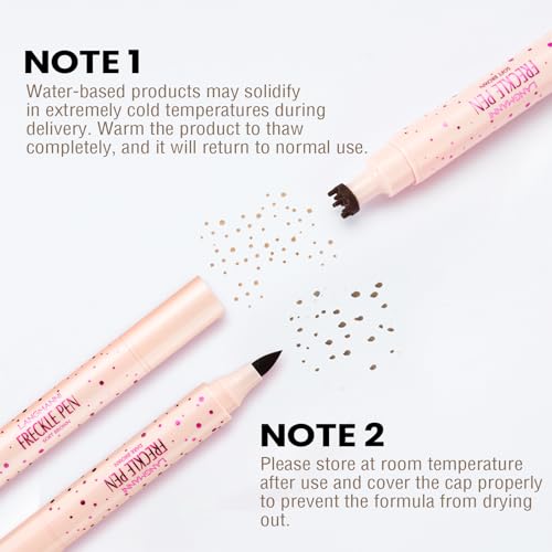 Jolilab 3-in-1 Freckle Pen - Dual-Ended Stamp & Eyeliner/Brow Pencil in Dark Brown