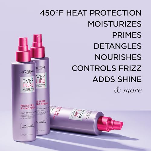 L'Oreal Paris EverPure Moisture Leave-In Conditioner Spray, 6.7 Oz