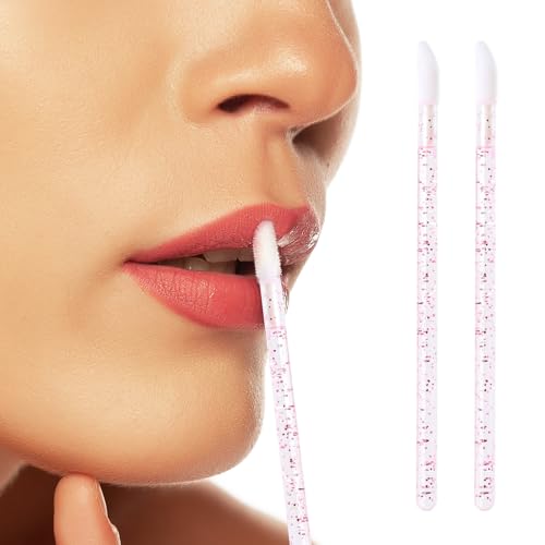 500 Disposable Lip Applicators - Pink Crystal Wands