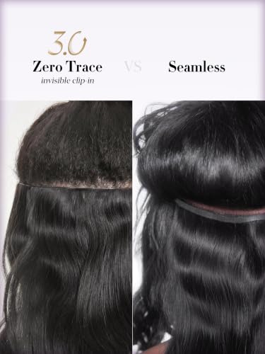 LUVME Zero Trace Body Wave Clip-In Hair Extensions 18 Inch 100g 7pcs