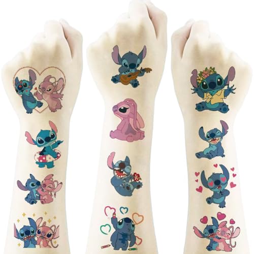 Stitch Temporary Tattoos - 50 Sheets Birthday Party Favors