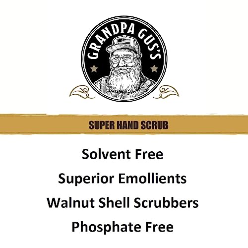 Grandpa Gus's Super Hand Scrub, Walnut Shell Scrubbers, Natural Handsoap, Degreaser for Automotive Mechanics & Constructors, 1 Gallon