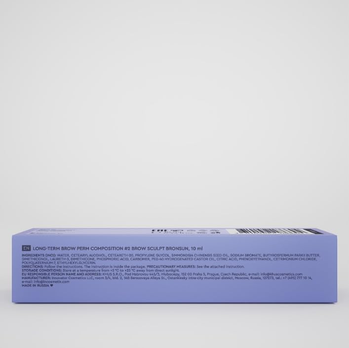 Bronsun Brow Perm #2 Fixing Cream - Brow Lamination, 0.34 fl oz
