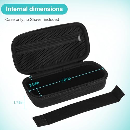 SLODE Hard Travel Case for Philips Norelco OneBlade QP2520 QP2530 QP2724 QP2834 QP2620 QP2630 QP1924 with Handle,Carrying Bag for Hybrid Electric Trimmer and Shaver (Black)