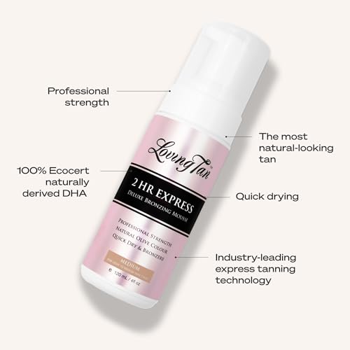 Loving Tan 2 HR Express Self Tanning Mousse Medium 4oz
