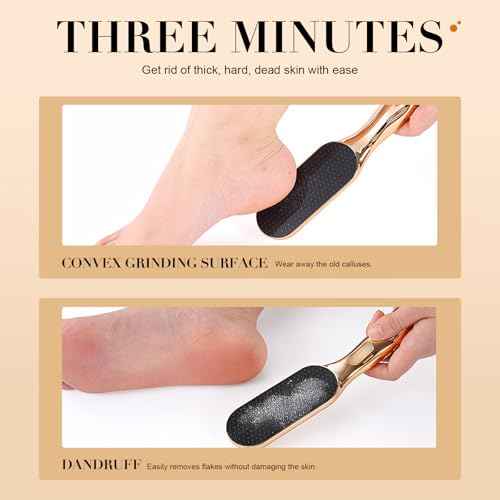 Nano Glass Foot File with Ergonomic Handle - Effective Callus and Dead Skin Remover, Foot Scrubber for Wet and Dry Use, Pedicure Tool for Smooth Feet Care